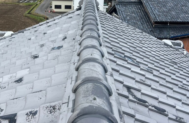 A様邸（津市）屋根漆喰・瓦ラバーロック施工【屋根修繕工事なら株式会社NEXTクリエイト】